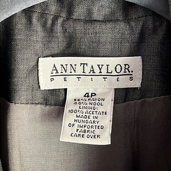 Ann Taylor Charcoal Grey blazer - Picture 3 of 8